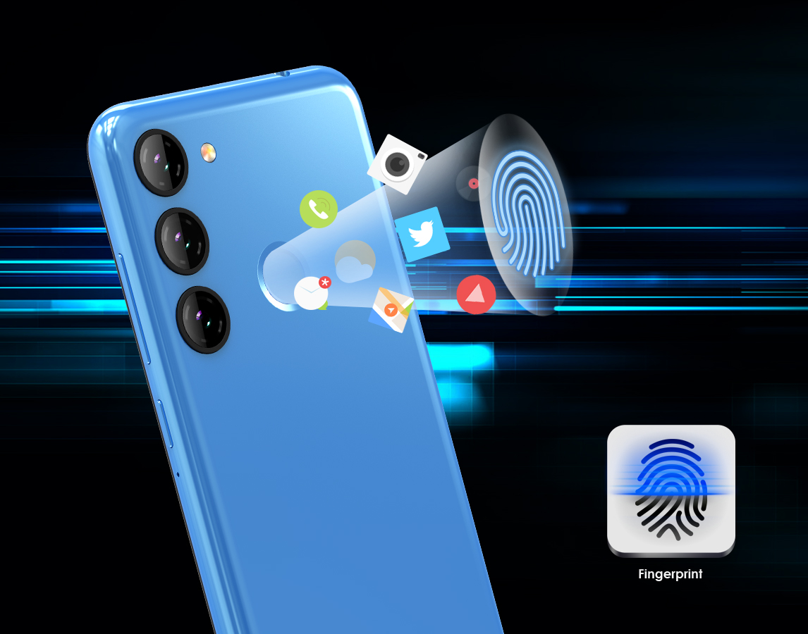 Rear fingerprint,<br/>ultra fast unlock  